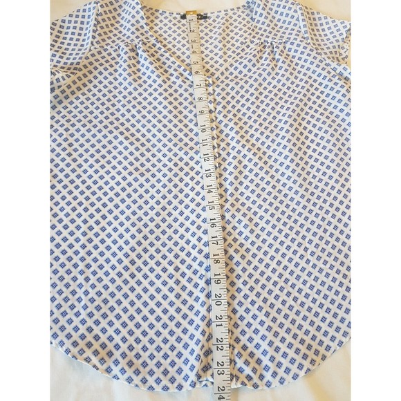 Papermoon Blouse Size Medium Floral Boho Bohemian Button down  Short Sleeve - Picture 12 of 12